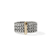 JOHN HARDY Icon Link 14K Gold & Silver Ring 9mm